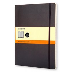 Блокнот Moleskine Classic Soft Xlarge A5+ 96 листов черный в линейку на сшивке (190x250 мм)